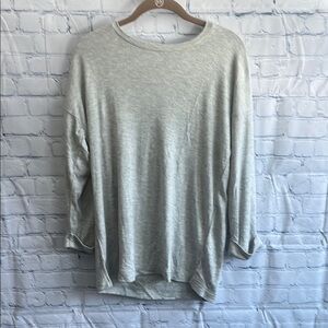 J. Crew gray lightweight, super soft, long‎ sleeve shirt, women size medium